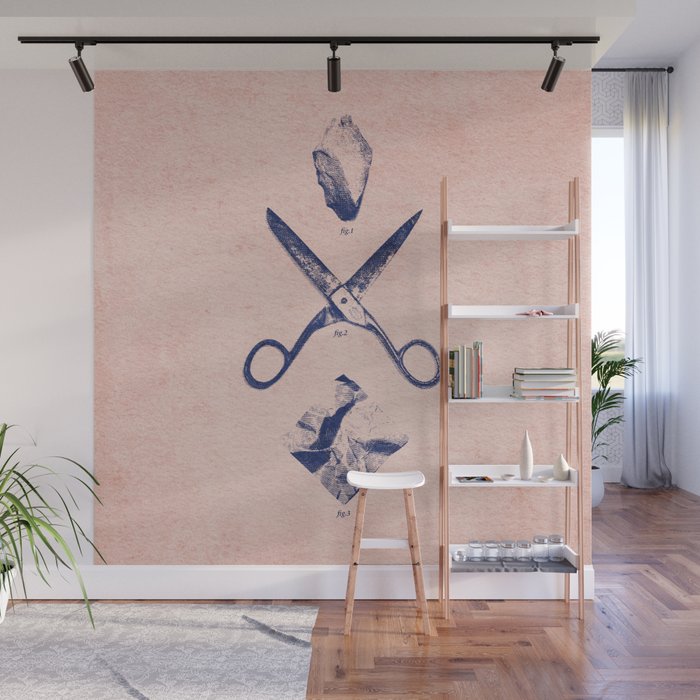 PLAY / Rock Scissors Paper Wall Mural Gallery Image 1