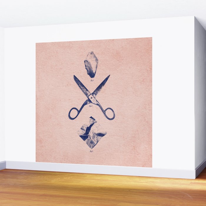 PLAY / Rock Scissors Paper Wall Mural Gallery Image 2