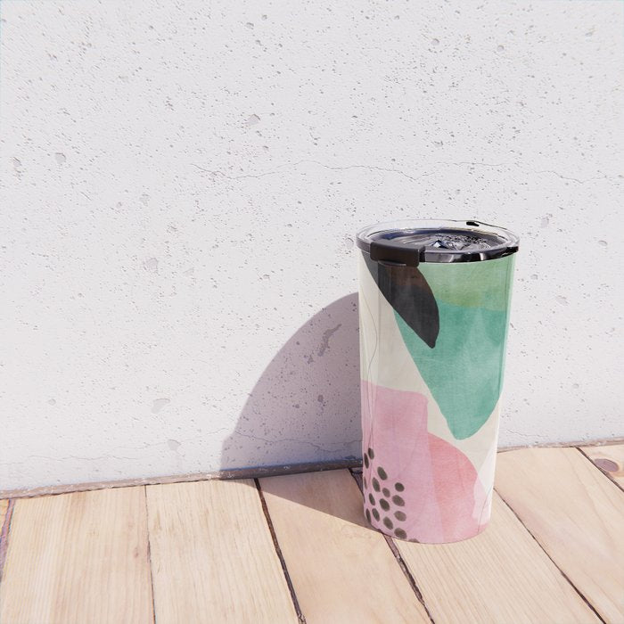 mid centruy organic shapes spring 21 /4 Travel Mug Gallery Image 4