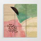 mid centruy organic shapes spring 21 /4 Wood Wall Art Gallery Image 1