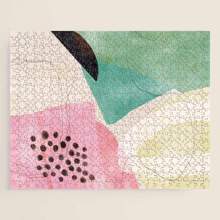 mid centruy organic shapes spring 21 /4 Jigsaw Puzzle Gallery Image 1