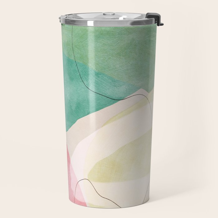 mid centruy organic shapes spring 21 /4 Travel Mug Gallery Image 2