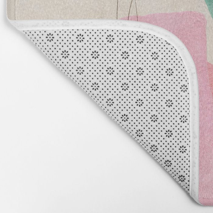 mid centruy organic shapes spring 21 /4 Bath Mat Gallery Image 2