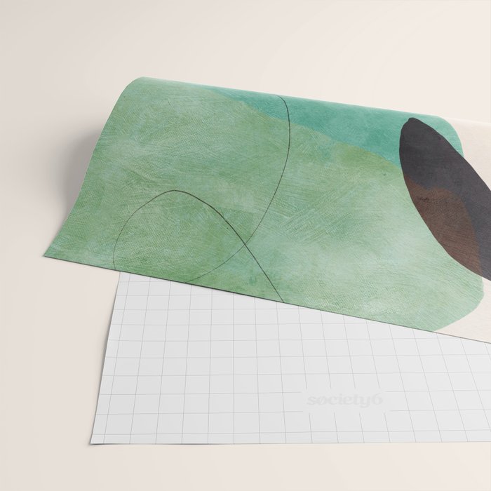 mid centruy organic shapes spring 21 /4 Wrapping Paper Gallery Image 2