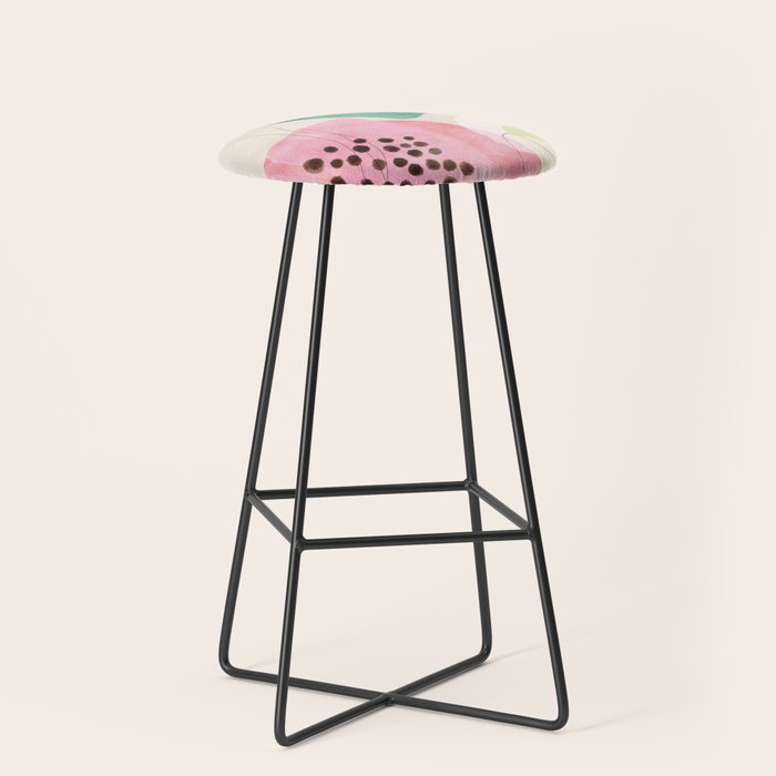 mid centruy organic shapes spring 21 /4 Stool Gallery Image 1