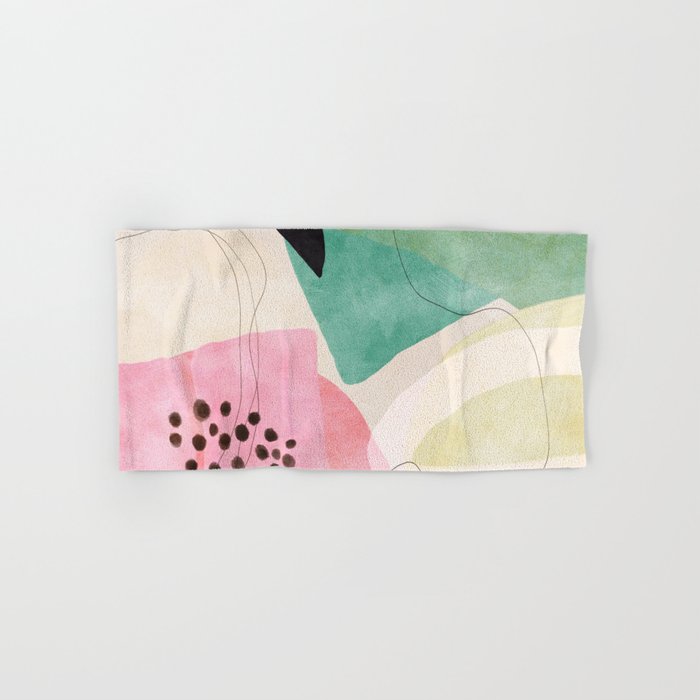 mid centruy organic shapes spring 21 /4 Bath Towel Gallery Image 1