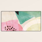 mid centruy organic shapes spring 21 /4 Desk Mat Gallery Image 3