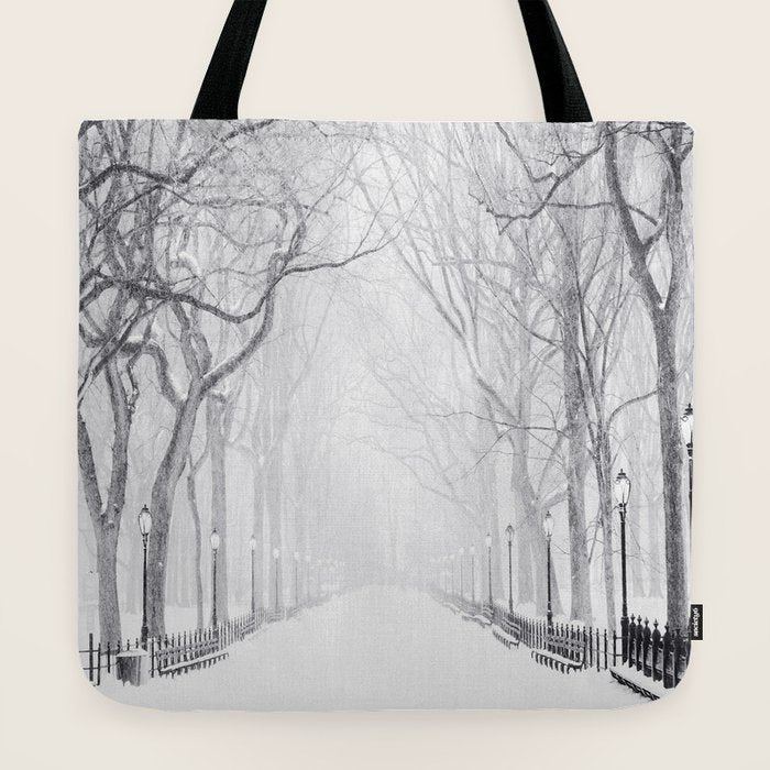 Snowy Park Tote Bag Gallery Image 2