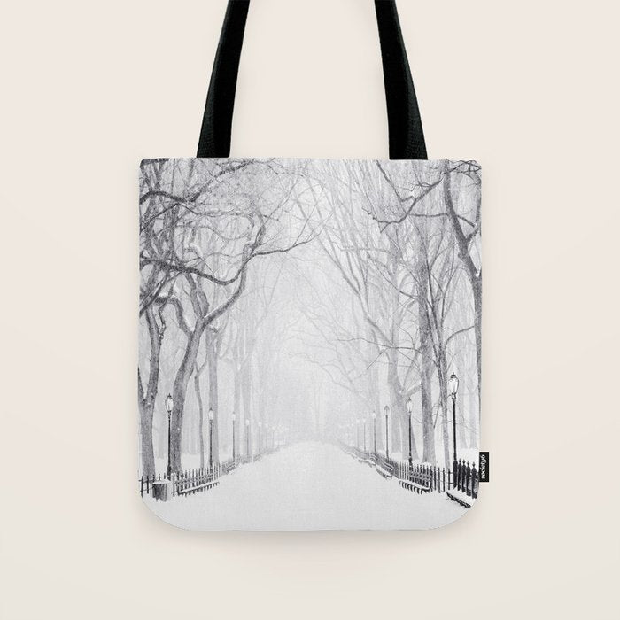 Snowy Park Tote Bag Gallery Image 1