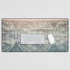 Mandala Flower of Life Sea Desk Mat Gallery Image 1