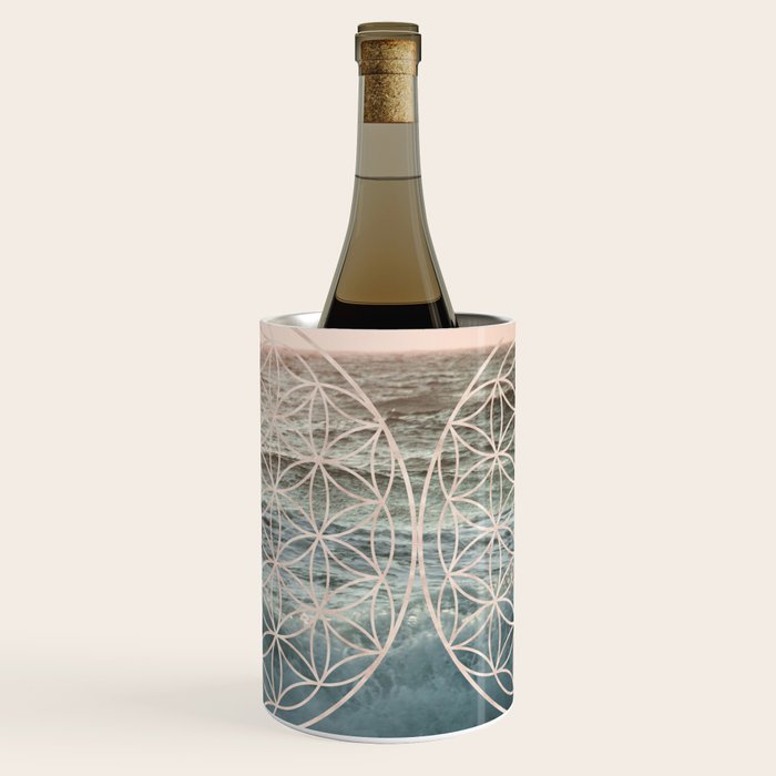 Mandala Flower of Life Sea Wine Chiller Gallery Image 3