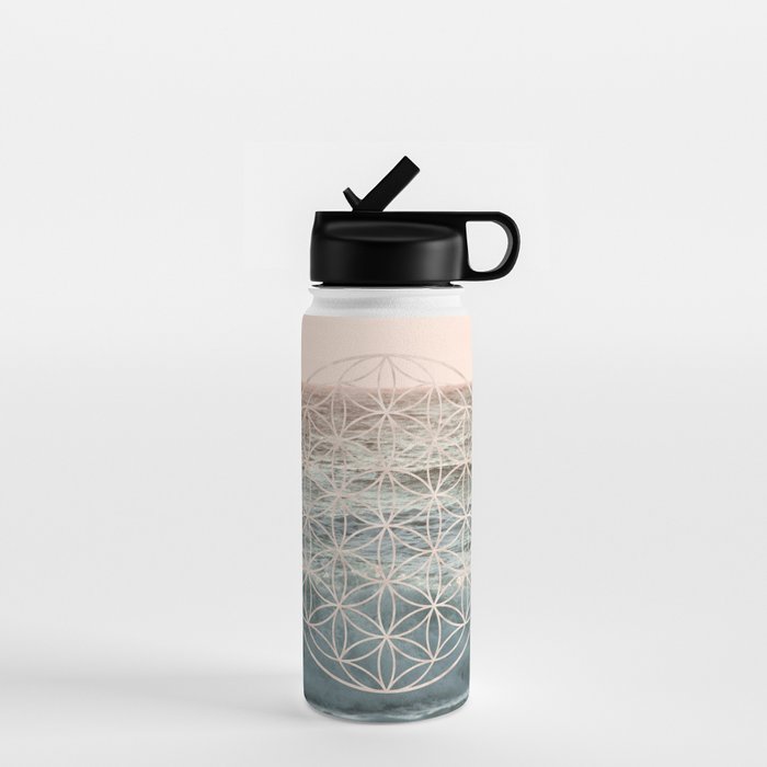 Mandala Flower of Life Sea Water Bottle Gallery Image 1