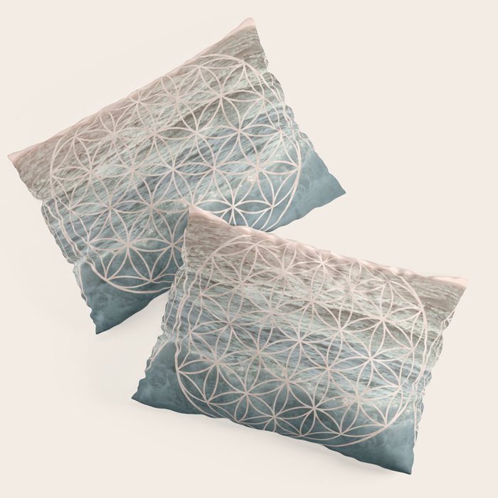 Mandala Flower of Life Sea Pillow Sham Gallery Image 3
