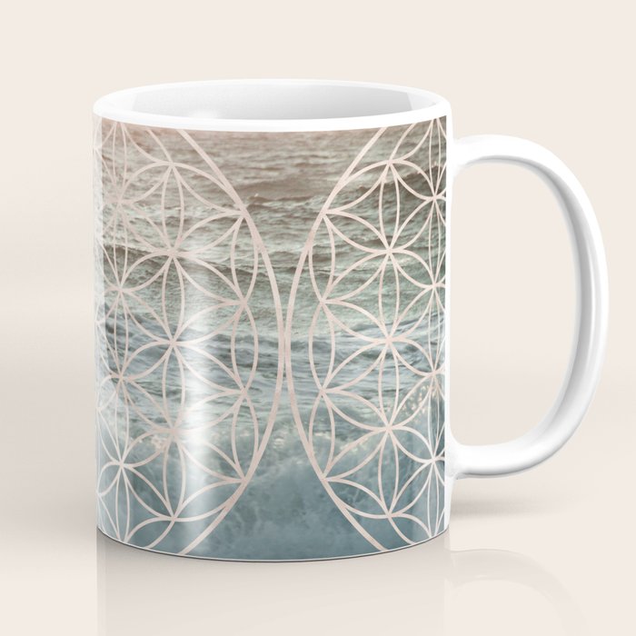 Mandala Flower of Life Sea Coffee Mug Gallery Image 1