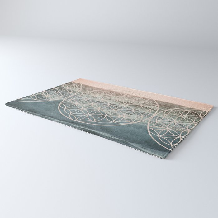 Mandala Flower of Life Sea Rug Gallery Image 3
