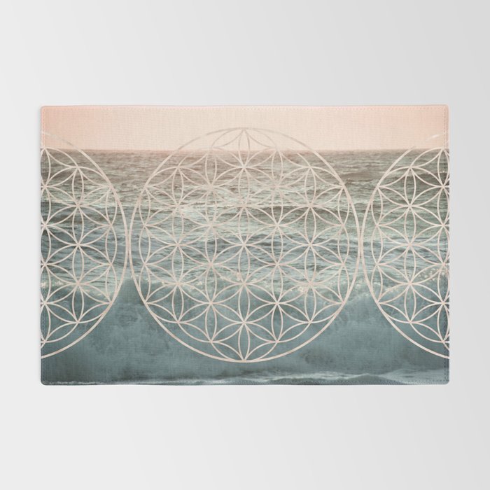 Mandala Flower of Life Sea Rug Gallery Image 2