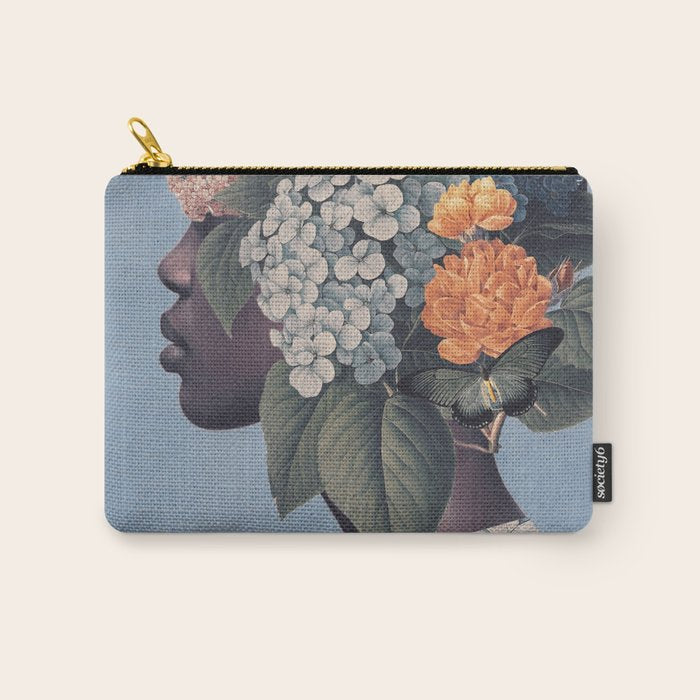Floral Portrait 37 Carry All Pouch Gallery Image 1