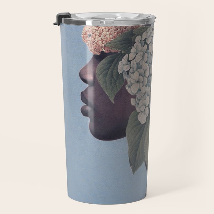 Floral Portrait 37 Travel Mug Gallery Image 3