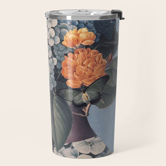 Floral Portrait 37 Travel Mug Gallery Image 2