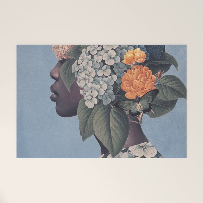 Floral Portrait 37 Welcome Mat Gallery Image 1