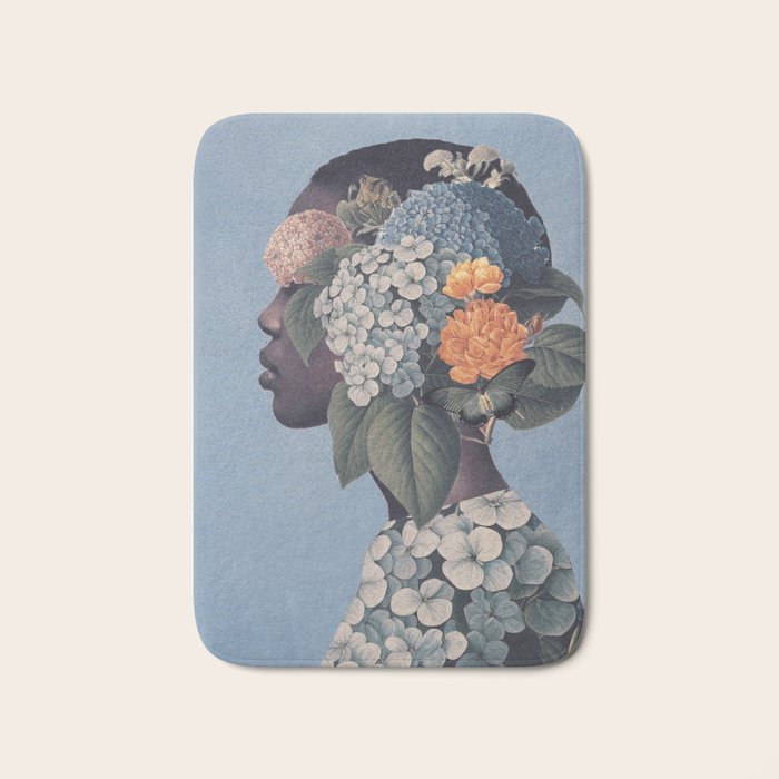 Floral Portrait 37 Bath Mat Gallery Image 1