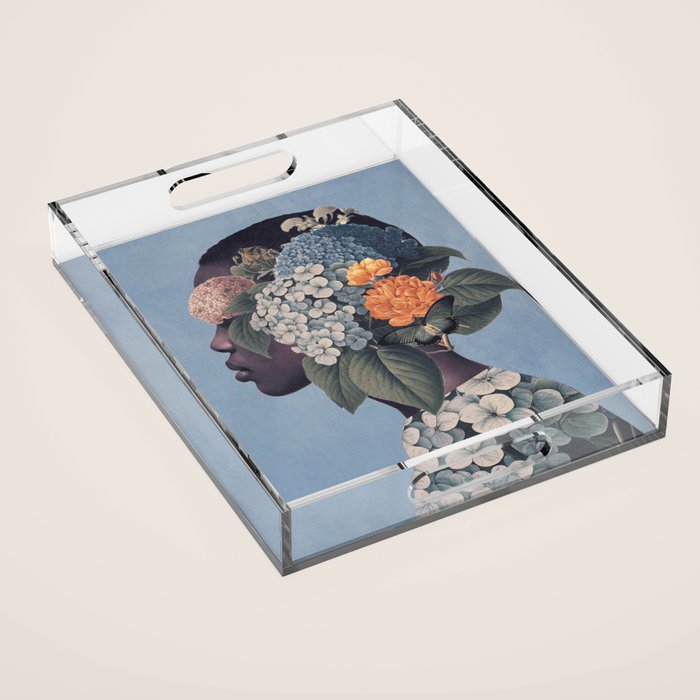 Floral Portrait 37 Acrylic Tray Gallery Image 1