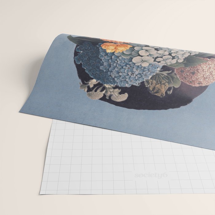 Floral Portrait 37 Wrapping Paper Gallery Image 2