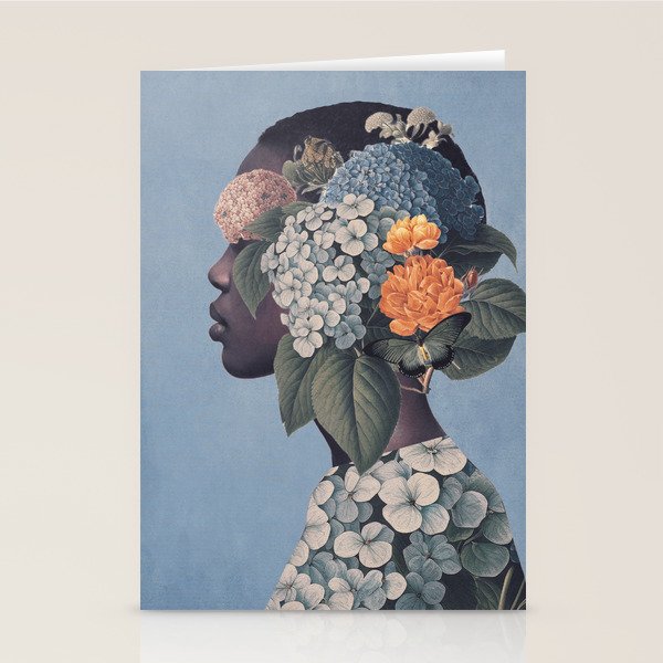 Floral Portrait 37 Stationery Card Gallery Image 2