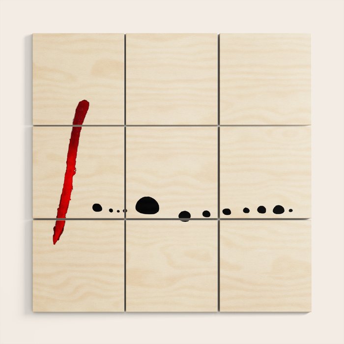 Bleu II (Blue 2) - Joan Miró Wood Wall Art Gallery Image 1