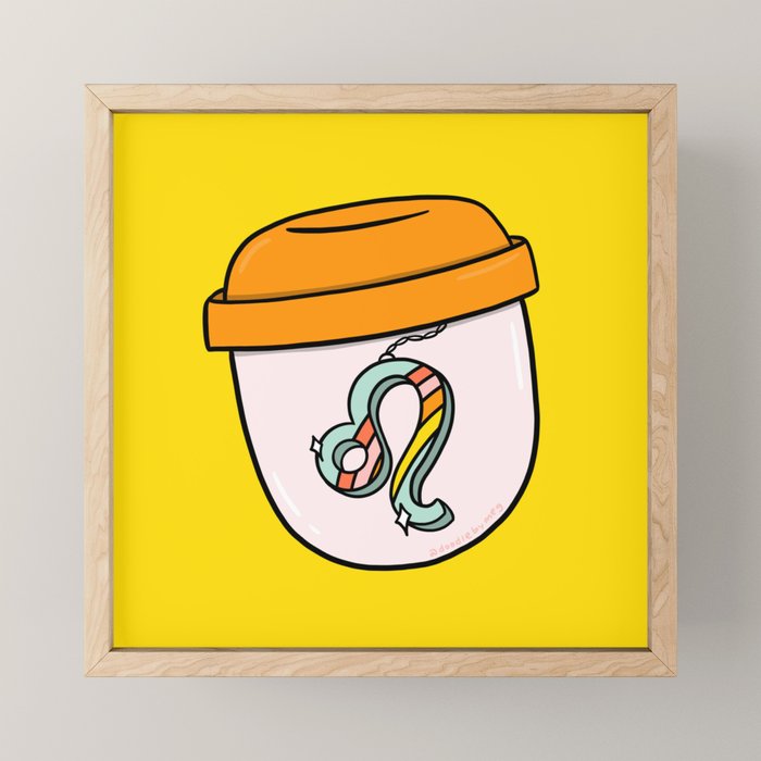 Leo Keychain Mini Art Print Gallery Image 1