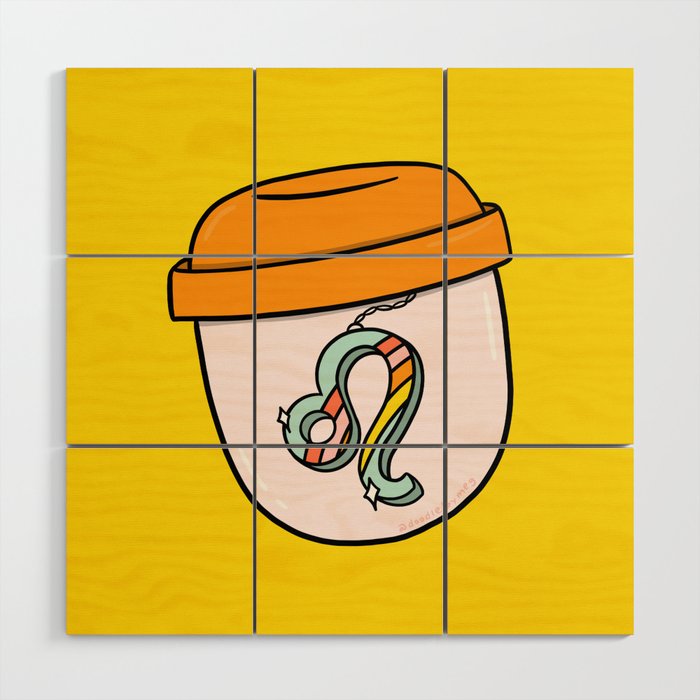 Leo Keychain Wood Wall Art Gallery Image 1