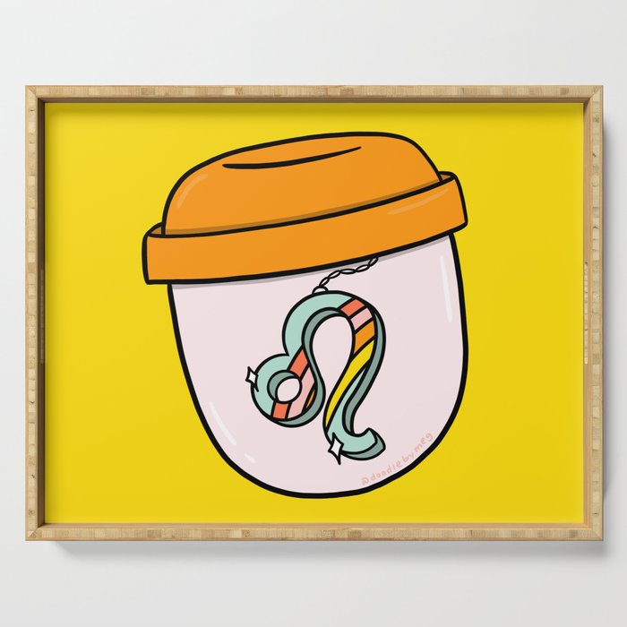 Leo Keychain Serving Tray Gallery Image 1