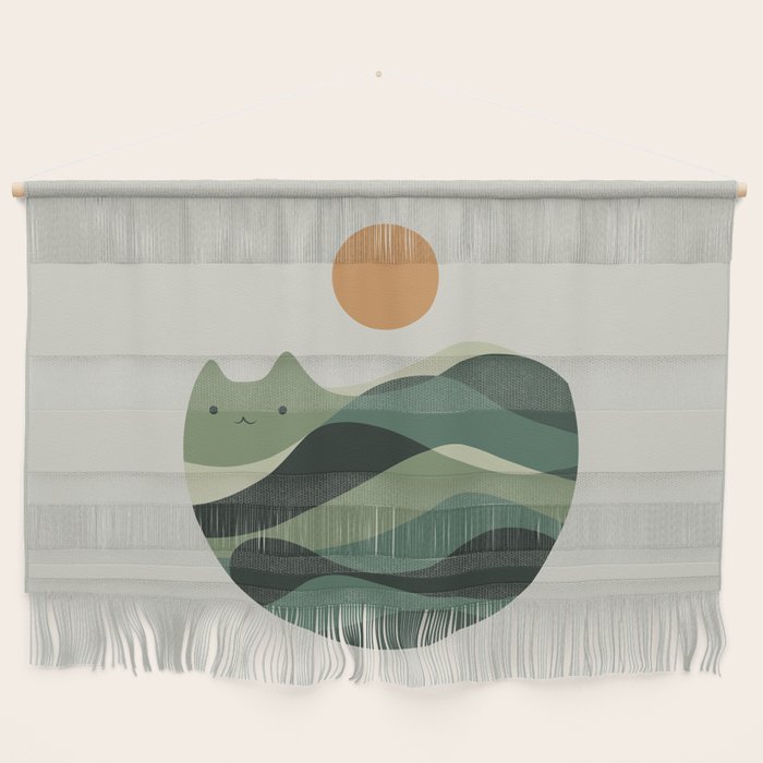 Cat Landscape 123 Wall Hanging Gallery Image 1