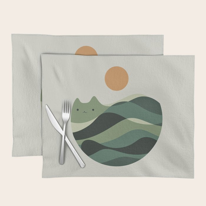 Cat Landscape 123 Placemat Gallery Image 1