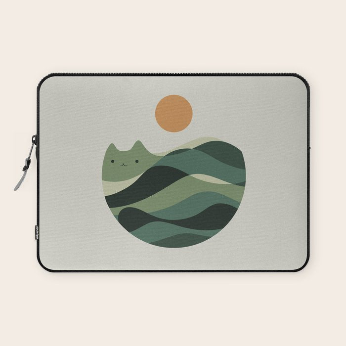 Cat Landscape 123 Laptop Sleeve Gallery Image 1