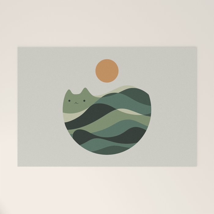 Cat Landscape 123 Welcome Mat Gallery Image 1