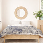 cryptid crowd blue off white Duvet Cover Gallery Image 3