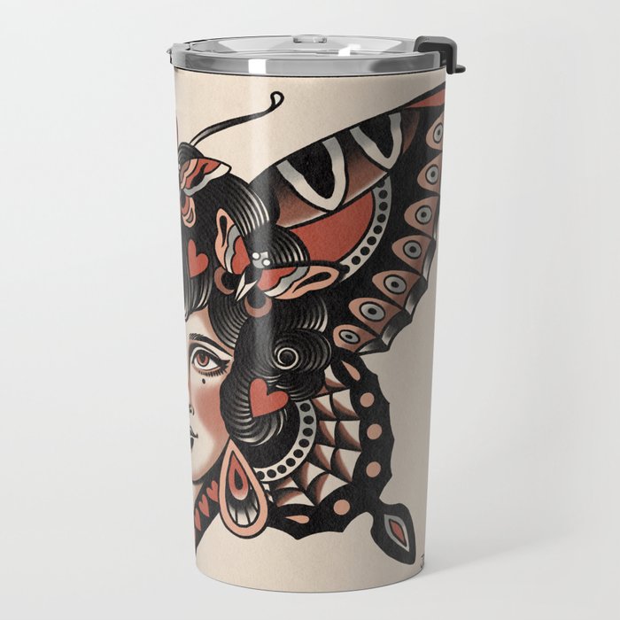 Queen of my heart (black hair) Travel Mug Gallery Image 2