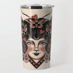 Queen of my heart (black hair) Travel Mug Gallery Image 1