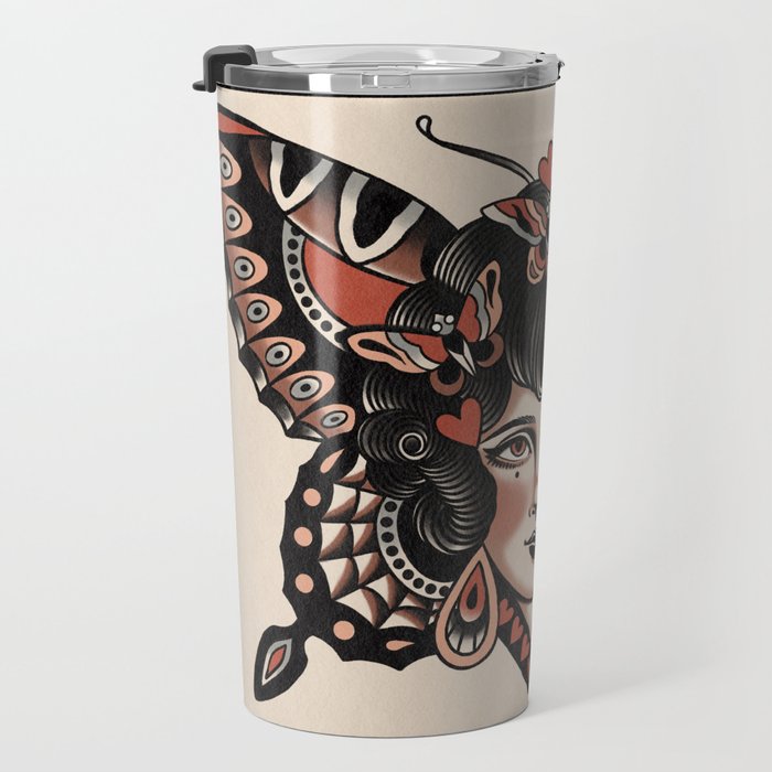 Queen of my heart (black hair) Travel Mug Gallery Image 3