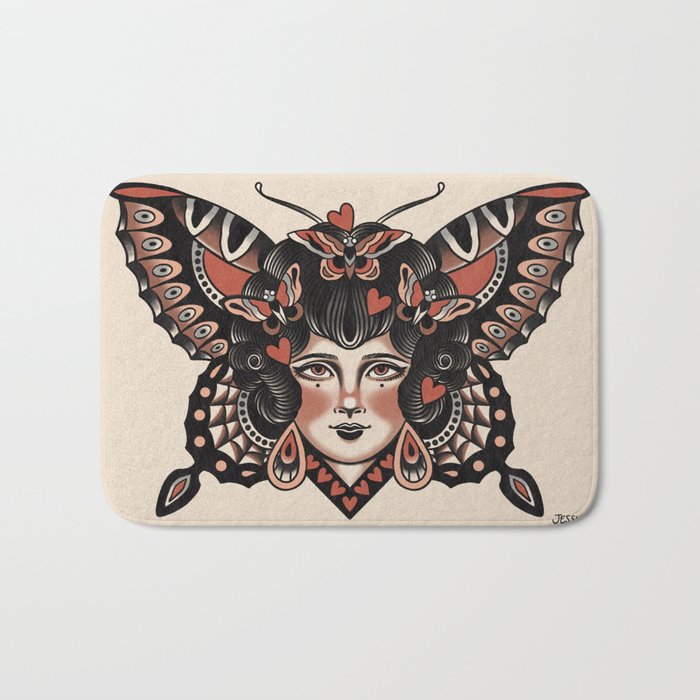 Queen of my heart (black hair) Bath Mat Gallery Image 1