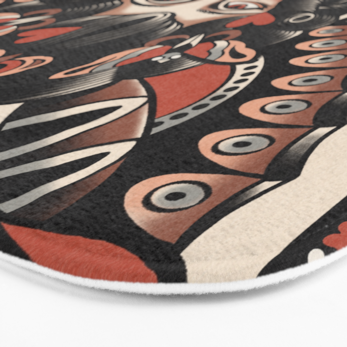 Queen of my heart (black hair) Bath Mat Gallery Image 3