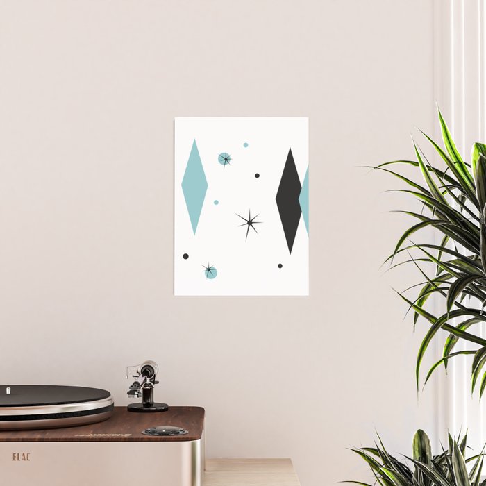 Vintage 1950s Mid Century Modern Design Poster Gallery Image 2