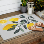 Lemon tree branch Outdoor Rug Gallery Image 2
