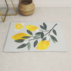 Lemon tree branch Rug Gallery Image 1