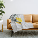 Lemon tree branch Throw Blanket Gallery Image 1
