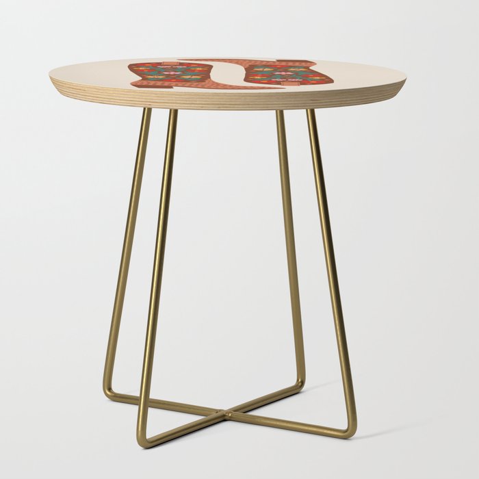 Cowgirl Boots - Bright Multicolor Side Table Gallery Image 1