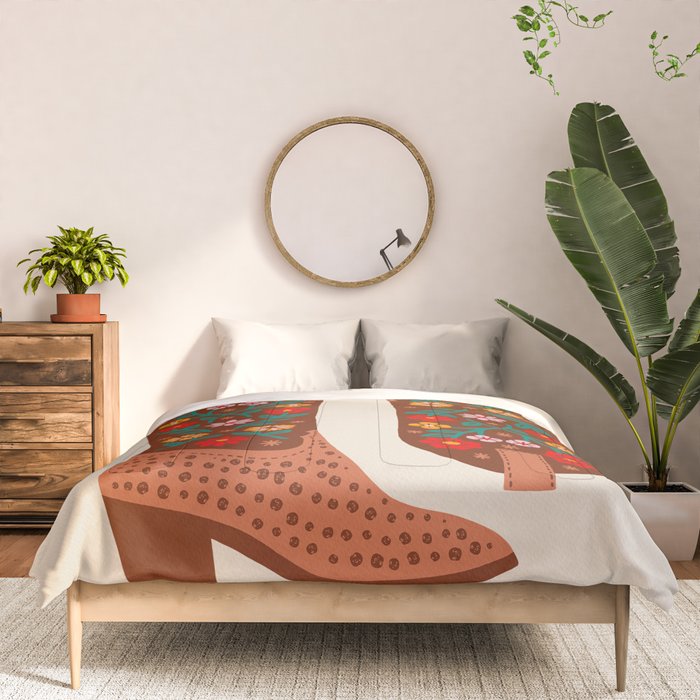 Cowgirl Boots - Bright Multicolor Comforter Gallery Image 3