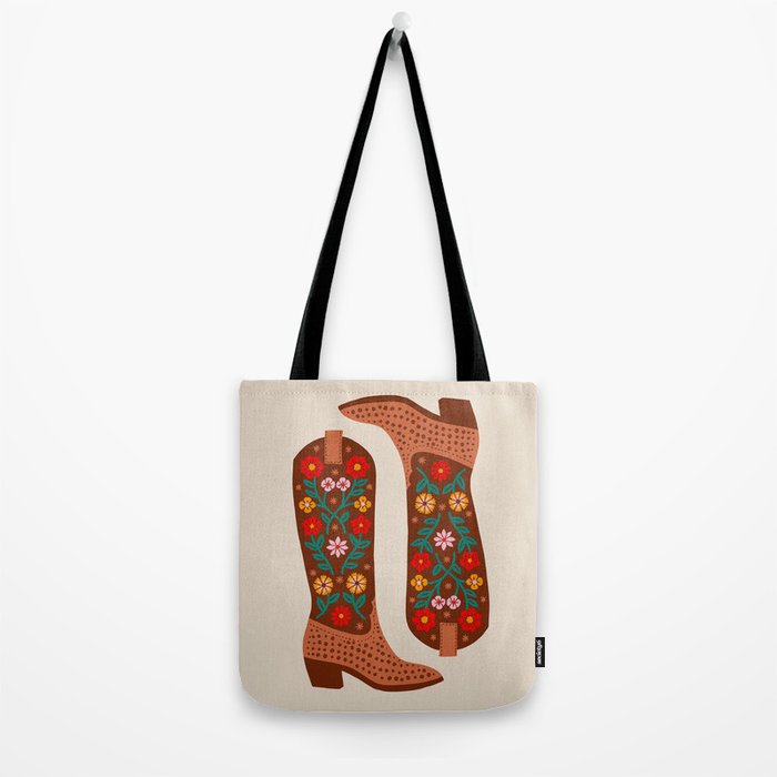 Cowgirl Boots - Bright Multicolor Tote Bag Gallery Image 2