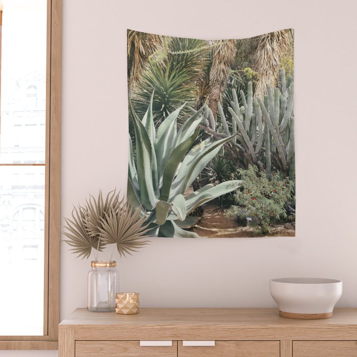 Cactus Garden #3 - Nature Photography Wall Tapestry Gallery Image 2